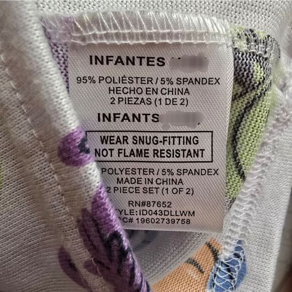 Monsters Inc. Sully, Mike and Boo Halloween Toddler Character Pajama Set, Sz 12m - Picture 7 of 7